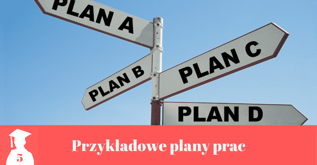 Wzory planów prac licencjackich i magisterskich