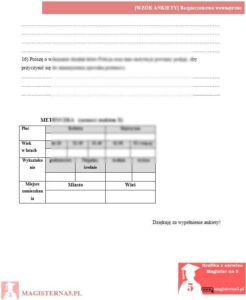 przykładowa ankieta praca licencjacka bezpieczeństwo wewnętrzne