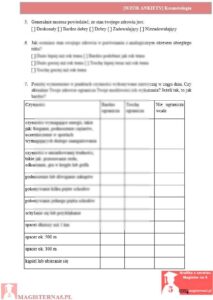 przykładowa ankieta praca licencjacka kosmetologia