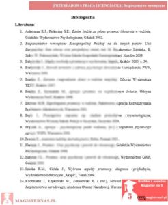 przykładowa bibliografia praca licencjacka bezpieczeństwo wewnętrzne