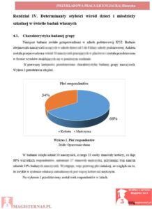 przykładowy rozdział badawczy praca licencjacka z dietetyki