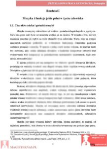 przykładowy rozdział teoretyczny praca licencjacka pedagogika