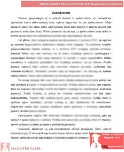 przykładowe zakończenie praca licencjacka bezpieczeństwo wewnętrzne
