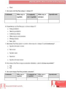 przykładowa ankieta praca licencjacka marketing