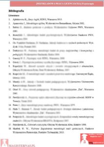 przykładowa bibliografia praca licencjacka fizjoterapia
