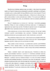 wzór wstęp do pracy licencjackiej z ekonomii przykładowy wstęp praca licencjacka ekonomia