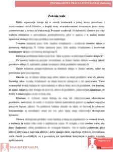 przykładowe zakończenie praca licencjacka marketing