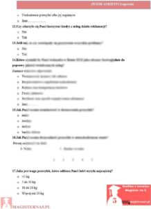 przykładowa ankieta praca licencjacka logistyka