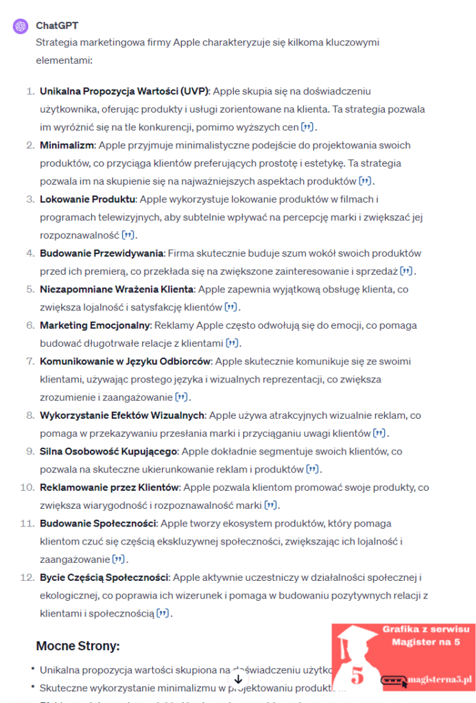 Prompt ChatGPT  dla studentów nauk biznesowych