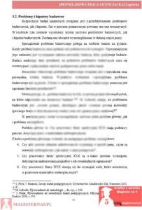 przykładowa metodologia praca licencjacka logistyka