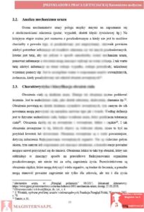 przykładowy rozdział teoretyczny praca licencjacka ratownictwo medyczne