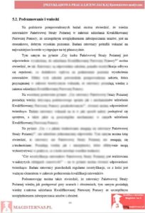 przykładowe wnioski praca licencjacka ratownictwo medyczne