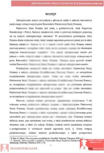 przykładowy wstęp praca licencjacka ratownictwo medyczne