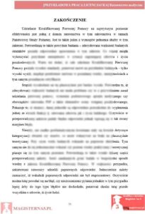 przykładowe zakończenie praca licencjacka ratownictwo medyczne