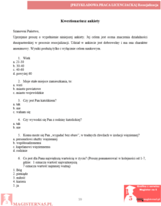 przykładowa ankieta praca licencjacka resocjalizacja