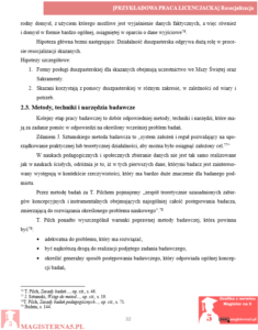 przykładowa metodologia praca licencjacka resocjalizacja