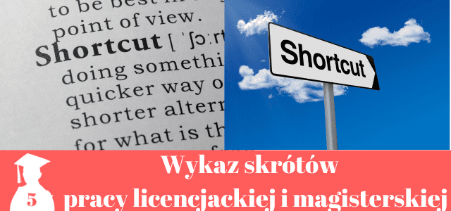 wykaz skrótów praca licencjacka i magisterska