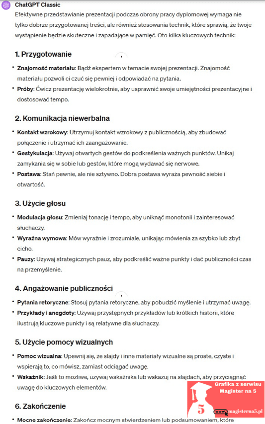 prezentacja na obronę pracy licencjackiej i magisterskiej publiczne przedstawianie prezentacji