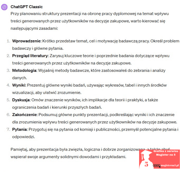 prezentacja na obronę pracy licencjackiej i magisterskiej struktura prezentacji