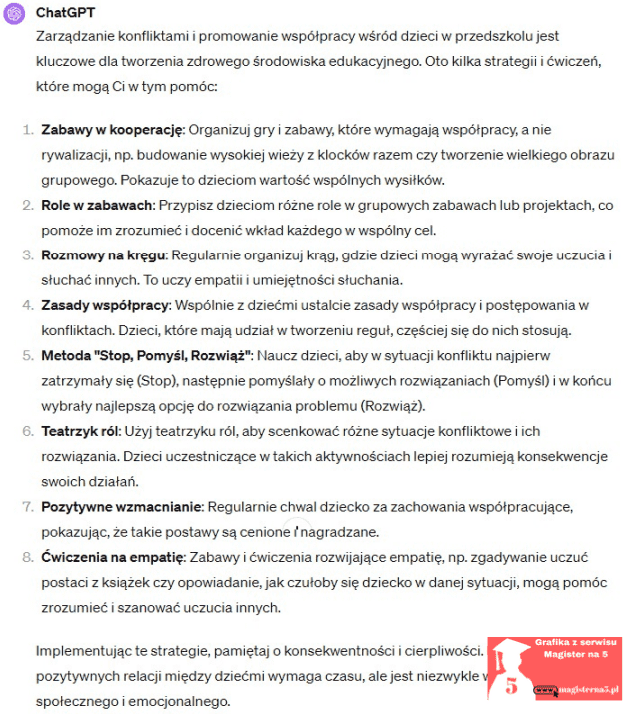 jak wykorzystać chatgpt w pracy w przedszkolu- wskazówki odnośnie rozwiązywania problemów behawioralnych wskazówki odnośnie rozwiązywania problemów behawioralnych