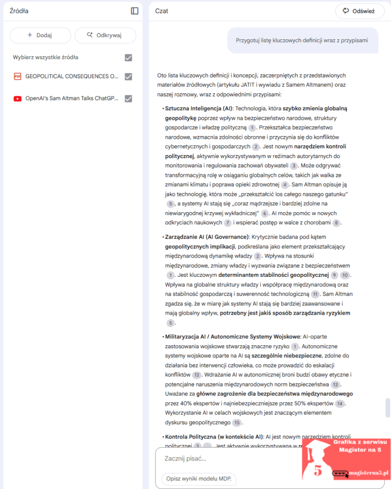 Jak użyć NotebookLM przy pisaniu pracy licencjackiej i magisterskiej