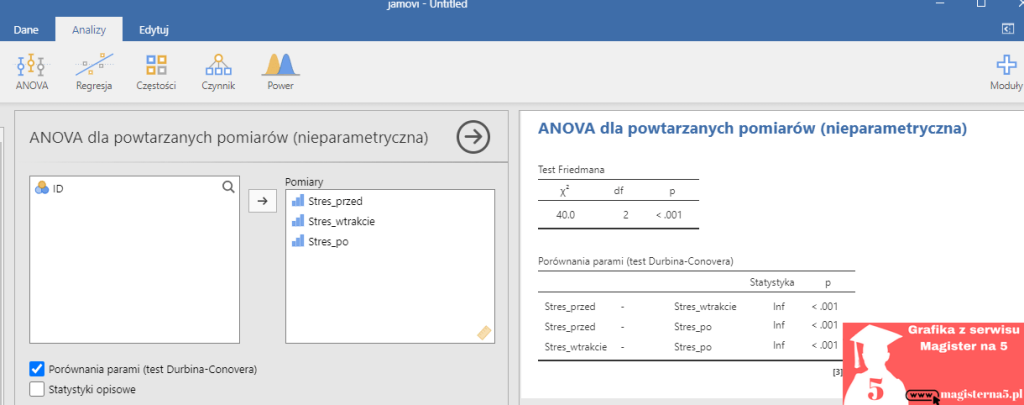 Jamovi test post hoc