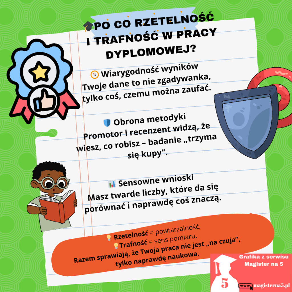 Po co rzetelność i trafność w pracy dyplomowej