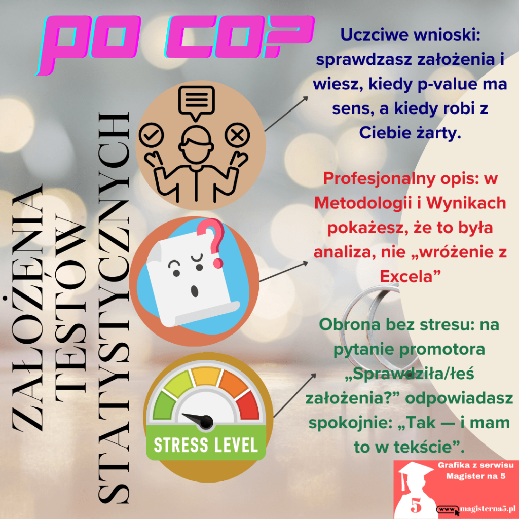 Po co liczyć założenia testów statystycznych 