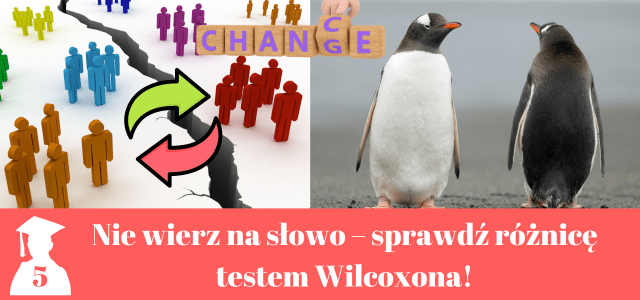Test Wilcoxona w pracy magisterskiej